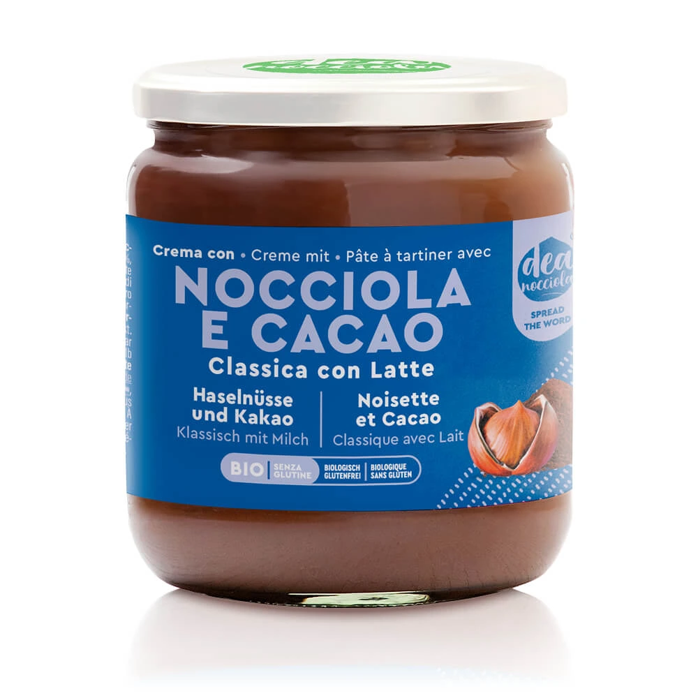 Crema con Nocciola e Cacao Classica con Latte